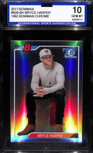 Load image into Gallery viewer, 2017 Bowman Bryce Harper #92B-BH (1992 Bowman Chrome) (ISA) 10