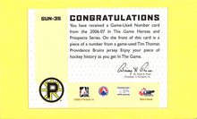 Load image into Gallery viewer, 2006 Tim Thomas Game Used Number - GUN-35