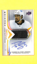 Load image into Gallery viewer, 2020-21 Pierre-Oliver Joseph Rookie # AR-PJ Rookie / Auto / Patch 017/249
