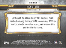 Load image into Gallery viewer, 2020 Nick Senzel #TTR-NS3 Topps Triple Threads (3/9)