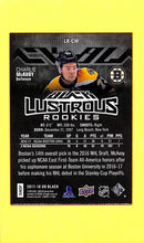 Load image into Gallery viewer, 2017-18 Charlie McAvoy # LR-CM Black Lustrous Rookie (022/299)