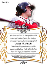 Load image into Gallery viewer, 2021 Jesse Franklin # BA-JF2 Leaf Trinity (48/99)