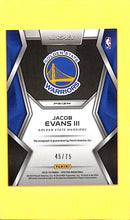 Load image into Gallery viewer, 2018-19 Jacob Evans III # RS-JEV Panini Spectra Rising Stars (45/75)