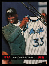 Load image into Gallery viewer, 1992 Ballstreet Shaqille O'Neal Insert PROMO Card - USA Olympic Card