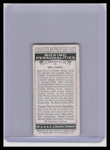 Load image into Gallery viewer, 1938 Churchman's Cigarettes Boxing Personalities Ben Foord #16