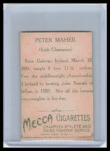 Load image into Gallery viewer, PETER MAHER 1910 T220 MECCA Cigarettes Champion Athlete &amp; Prize Fighter Series