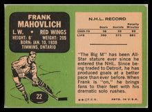 Load image into Gallery viewer, 1970-71 Topps Frank Mahovlich #22 Detroit Red Wings HOF