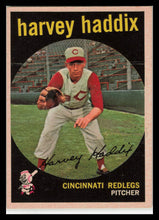 Load image into Gallery viewer, 1959 Harvey Haddix Cincinnati Redlegs Topps Baseball Card #184