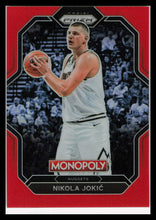 Load image into Gallery viewer, 2022-23 Panini Monopoly Prizm #PS9 Nikola Jokic Red Prizm #'d 90/99 Nuggets