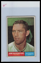 Load image into Gallery viewer, 1961 Topps #55 Jim Davenport G/VG