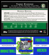 Load image into Gallery viewer, 2009 Bowman Draft Picks &amp; Prospects #BDP15 Tommy Everidge Chrome NM