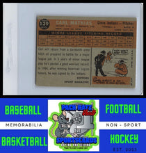 Load image into Gallery viewer, 1960 Topps #139 Carl Mathias VG