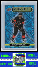 Load image into Gallery viewer, 2021 Upper Deck #DZ-34 Jakub Voracek Dazzlers Green NM