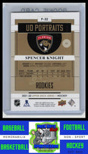 Load image into Gallery viewer, 2021 Upper Deck #P-32 Spencer Knight UD Portraits NM