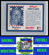 Load image into Gallery viewer, 1991 Kellogg's Corn Flakes Baseball Greats #2 Hank Aaron VG/EX