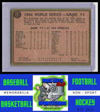 Load image into Gallery viewer, 1967 Topps #151 Moe Mows Down 11 - Moe Drabowsky WS VG/crease