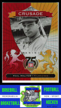 Load image into Gallery viewer, 2004 Panini Hall of Fame 75th Year Anniversary #87 Paul Molitor 21/75 Crusade Crusades Red EX/NM