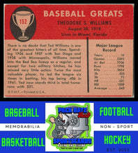 Load image into Gallery viewer, 1961 Fleer Baseball Greats #152 Ted Williams EX