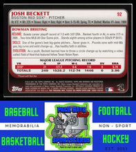 Load image into Gallery viewer, 2011 Josh Beckett Bowman #92     