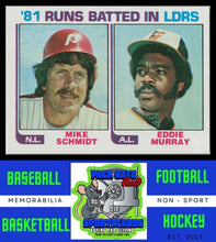 Load image into Gallery viewer, 1982 Topps #163 '81 Runs Batted In Leaders (Mike Schmidt / Eddie Murray) LL NM/M