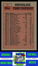 Load image into Gallery viewer, 1983 Topps #21 Orioles Leaders / Checklist (Eddie Murray / Jim Palmer) TL, CL NM/M