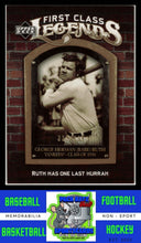 Load image into Gallery viewer, 2006 Upper Deck #FCL-16 Babe Ruth First Class Legends Gold NM/M
