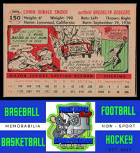 Load image into Gallery viewer, 1956 Topps #150b Duke Snider VG
