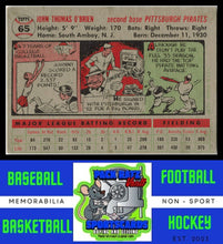 Load image into Gallery viewer, 1956 Topps #65b Johnny O'Brien Gray Back VG